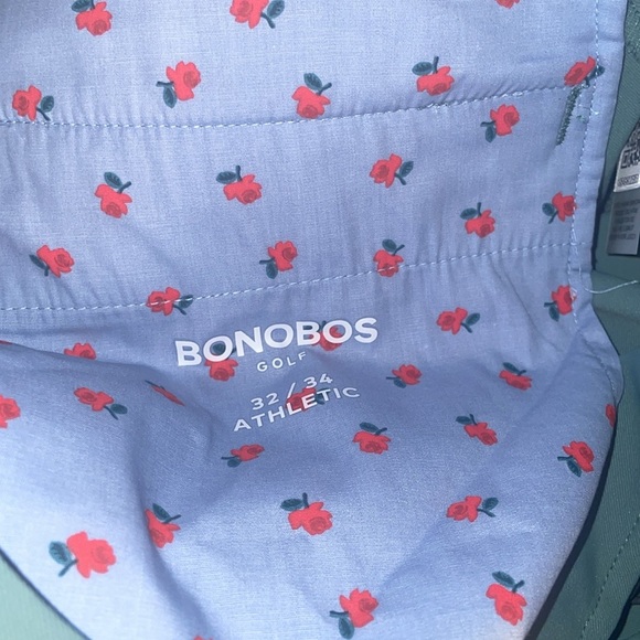 BONOBOS X JUSTIN ROSE GOLF PANTS VENTED GREEN NEW 32 X 34 ATHLETIC HIGHLAND TOUR - Picture 4 of 6